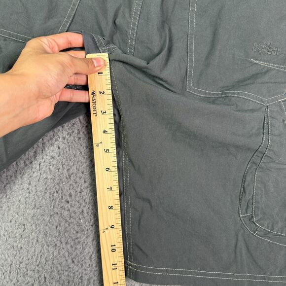 Kuhl Radikl Shorts Mens 32 Gray Outdoor Hiking 11.5" Nylon Stretch 5868 - Picture 9 of 10